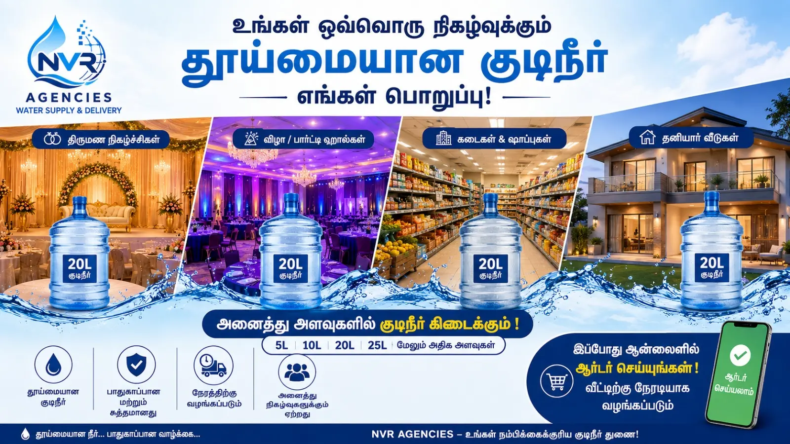 NVR Agencies - Pure Drinking Water Can Delivery Service